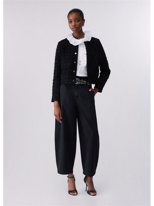 Pantaloni balloon con cintura ricamata LIU JO | UF6202D0372/87520